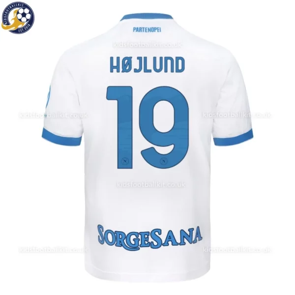 SSC Napoli Away Kids Kit 26_27-back view-HØJLUND 19