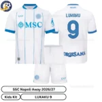 SSC Napoli Away Kids Kit 26_27-over view-LUKAKU 9
