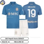 SSC Napoli Home Kids Kit 26_27-over view-HØJLUND 19