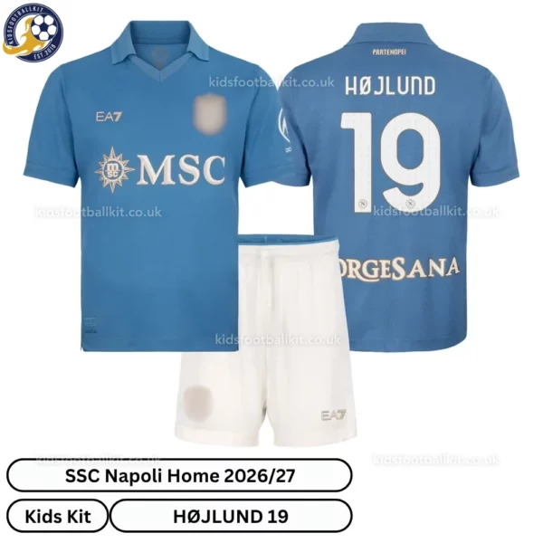SSC Napoli Home Kids Kit 26_27-over view-HØJLUND 19