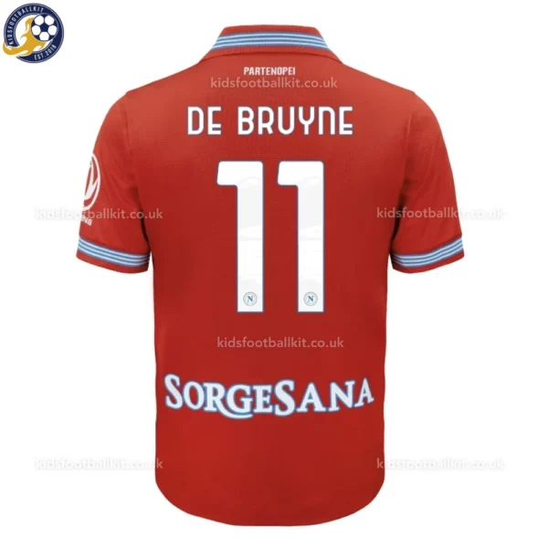 SSC Napoli Third Kids Kit 26_27-back view-DE BRUYNE 11