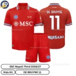SSC Napoli Third Kids Kit 26_27-over view-DE BRUYNE 11