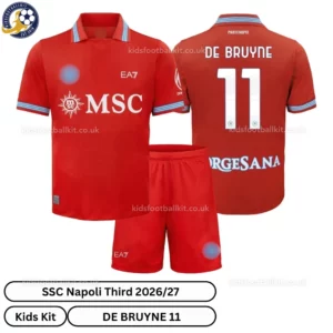 SSC Napoli Third Kids Kit 26_27-over view-DE BRUYNE 11