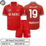 SSC Napoli Third Kids Kit 26_27-over view-HØJLUND 19