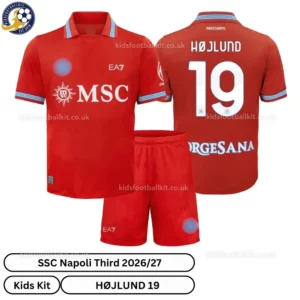 SSC Napoli Third Kids Kit 26_27-over view-HØJLUND 19