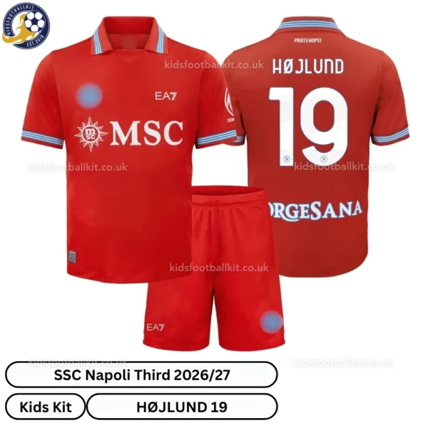 SSC Napoli Third Kids Kit 26_27-over view-HØJLUND 19