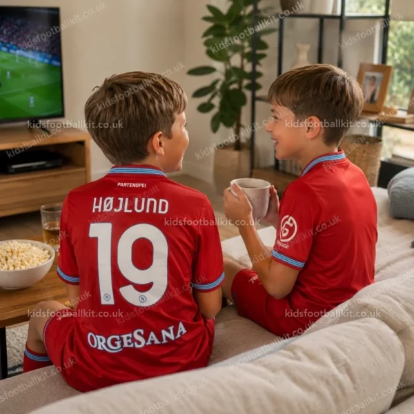 SSC Napoli Third Kids Kit 26_27-over view-HØJLUND 19-image