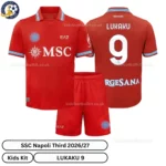 SSC Napoli Third Kids Kit 26_27-over view-LUKAKU 9