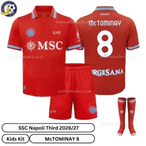 SSC Napoli Third Kids Kit With socks 26_27-over view-McTOMINAY 8
