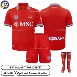 SSC Napoli Third Kids Kit with socks 26_27-over view
