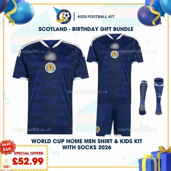Scotland Home Men Shirt & Kids Football Kit 2026-p