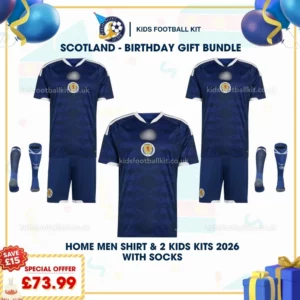 Scotland Home men and kids kits 2026 with socks-p
