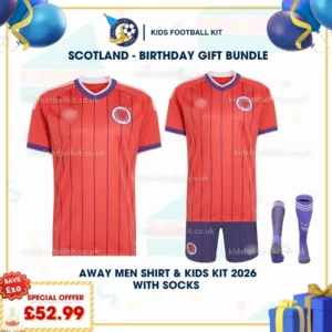 Scotland away men shirt and kids kits2026-p