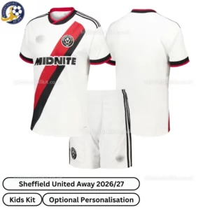 Sheffield United Away kids kit 26_27-over view