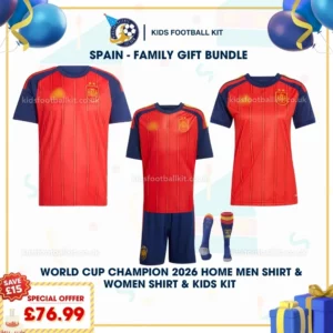 Spain home men shirt women shirt kids kits 2026-p