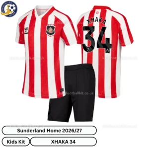 Sunderland Home kids kit 26_27-over view-XHAKA 34