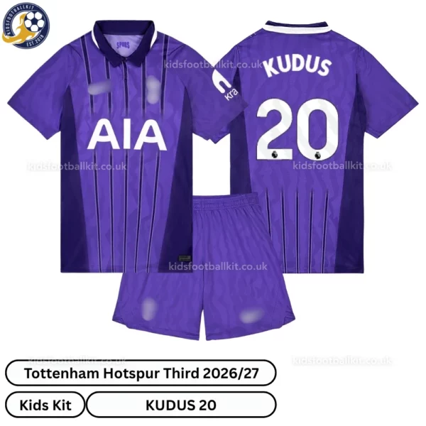 Tottenham third kids kit 26_27-over view-KUDUS 20