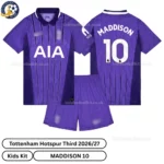 Tottenham third kids kit 26_27-over view-MADDISON 10
