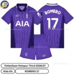 Tottenham third kids kit 26_27-over view-ROMERO 17