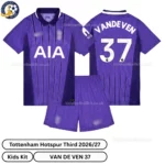 Tottenham third kids kit 26_27-over view-VAN DE VEN 37