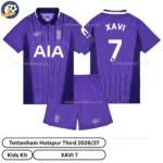 Tottenham third kids kit 26_27-over view-XAVI 7