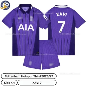 Tottenham third kids kit 26_27-over view-XAVI 7