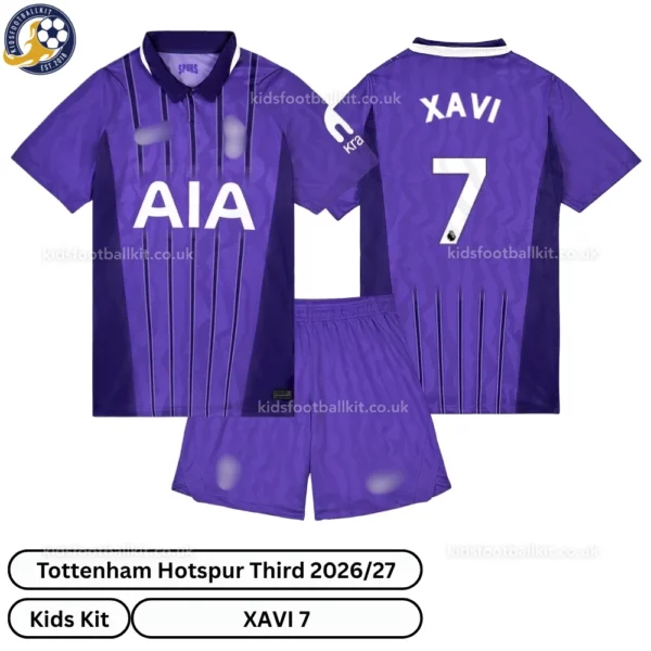 Tottenham third kids kit 26_27-over view-XAVI 7