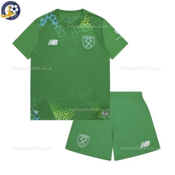West Ham Goalkeeper Kids Kit 26_27-front view