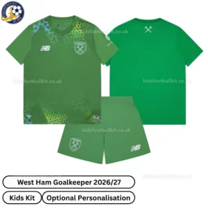 West Ham Goalkeeper Kids Kit 26_27-over view
