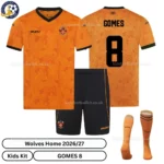 Wolves Home Kids Kit 26_27-over view-GOMES 8-with socks