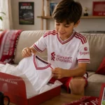 l-p away kids kit 26_27-red shorts-image