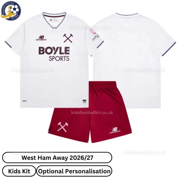 west ham away kids kit 26_27-over view