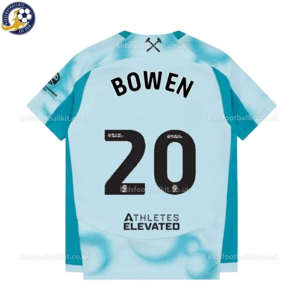 west ham third kids kit 26_27-back view-BOWEN 20