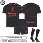 AC Milan Third Kids Kit 26_27-over view-with socks