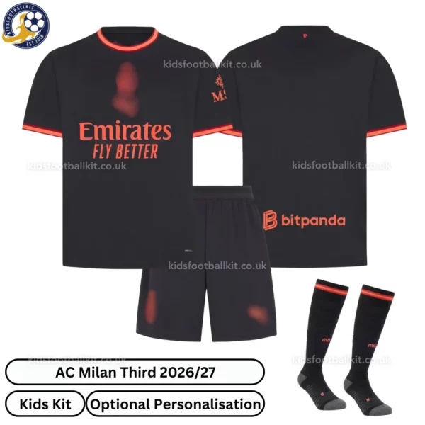 AC Milan Third Kids Kit 26_27-over view-with socks