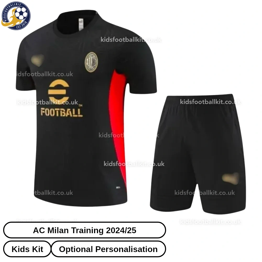 AC Milan Training Kids Football Kit 2024/25 – Black