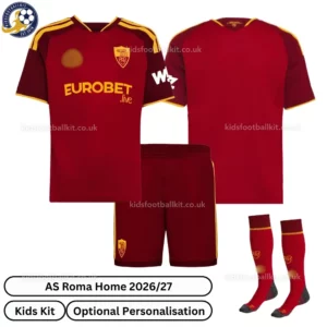 AS Roma Home kids kit 26_27-over view