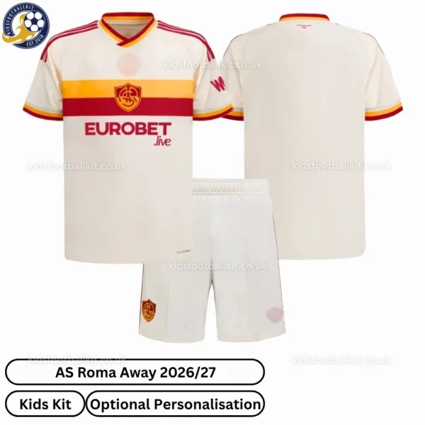AS Roma away kids kit 26_27-over view