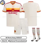AS Roma away kids kit 26_27-over view-with socks