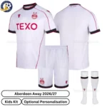 Aberdeen away kids kit 26_27-over view-with socks
