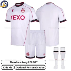 Aberdeen away kids kit 26_27-over view-with socks