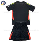North London Red Goalkeeper Kids Football Kit 2024/25 (No Socks) - Black Back View