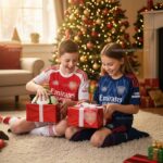 North London Red Birthday Gift Pack – Home and Away Kids Football Kit 2025/26 - Fan Version