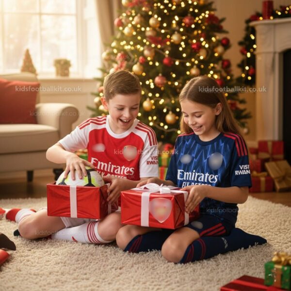 North London Red Birthday Gift Pack – Home and Away Kids Football Kit 2025/26 - Fan Version