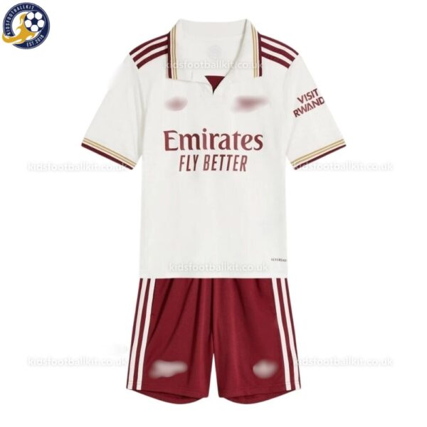 North London Red Third Kids Football Kit 2025/26 (With socks) Front View
