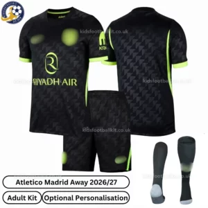 Atletico Madrid Away adult kit 26_27-over view
