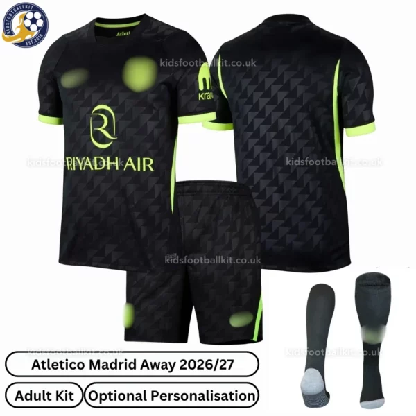 Atletico Madrid Away adult kit 26_27-over view