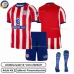 Atletico Madrid Home adult kit 26_27-over view
