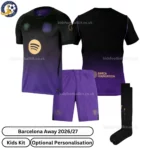 Barcelona Away Kids Kit 2026_27-over view