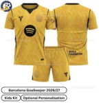 Barcelona Goalkeeper Kids Kit 26_27 -Over view-yellow